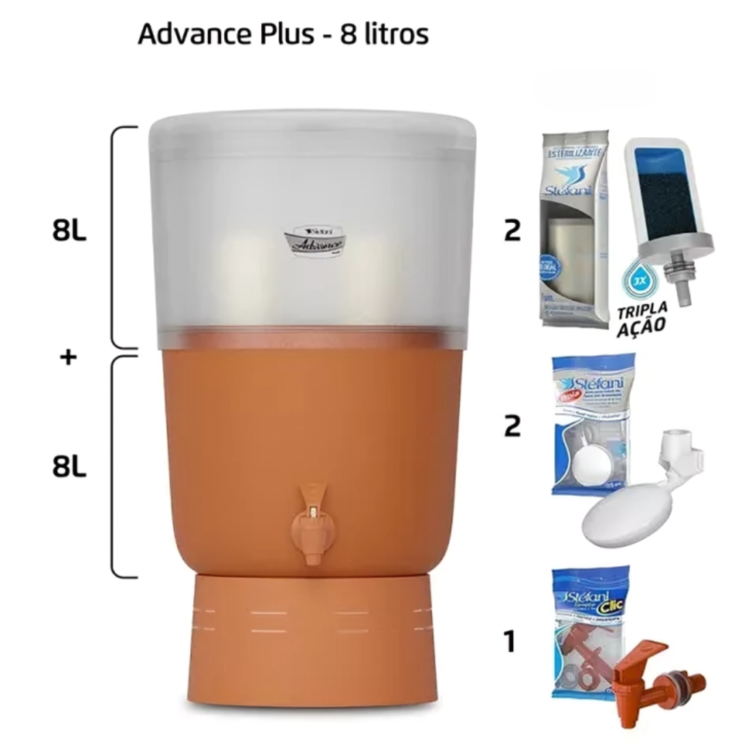 ADVANCE PLUS 8L ceramic water filter