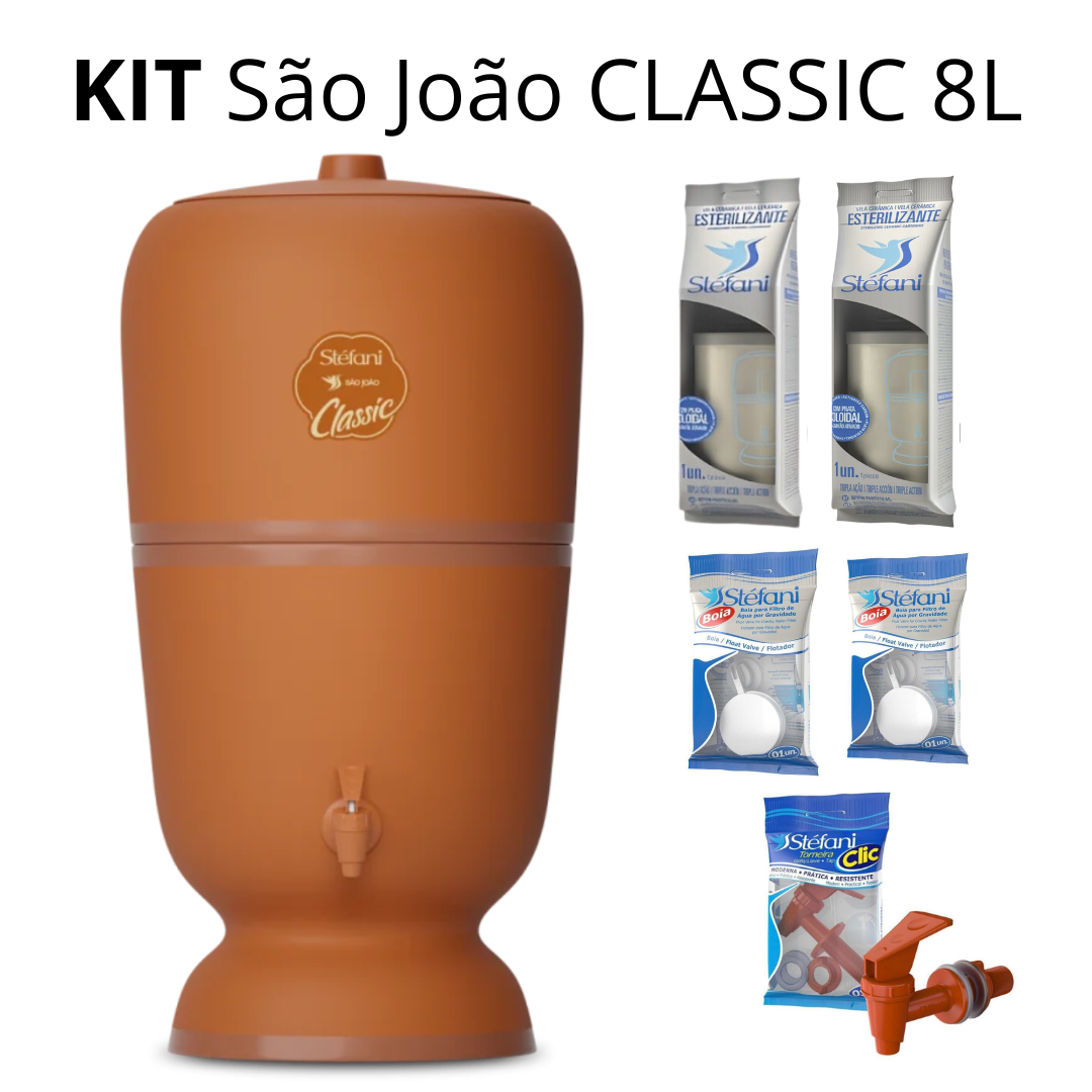São João CLASSIC 8L ceramic water filter
