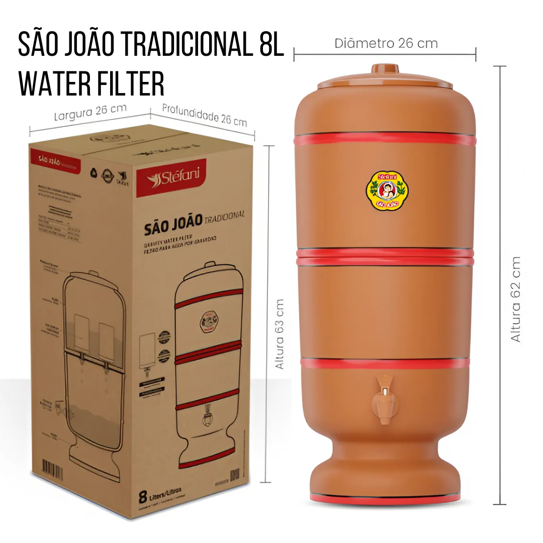São João TRADITIONAL 8L water filter