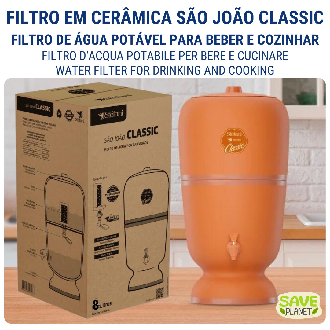 São João CLASSIC 8L ceramic water filter